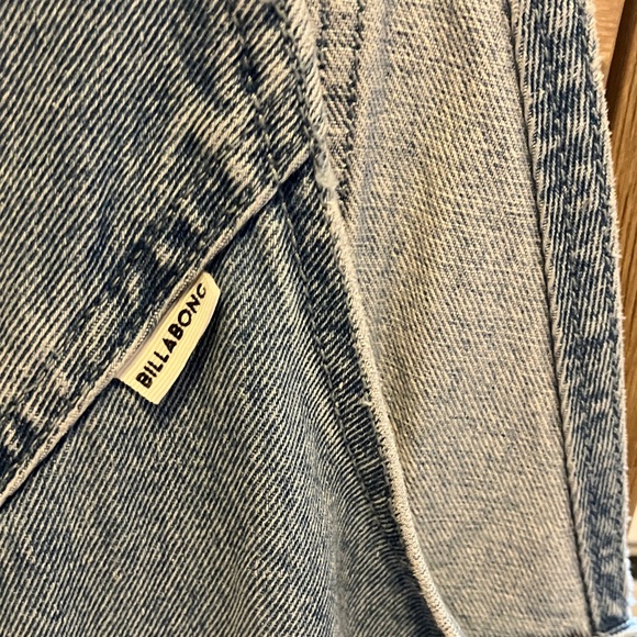 Billabong Blue Jean Shorts Overalls - Picture 8 of 11